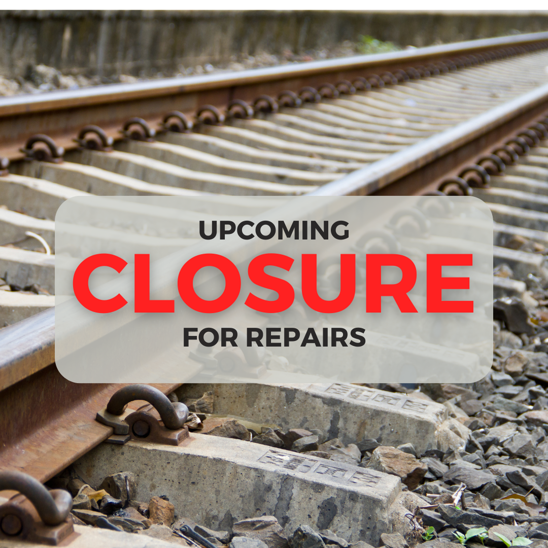 Rail Crossing at Wulff Rd Near Park Ave Closed for Repairs from 5:00 AM September 3rd to 8:00 AM September 5th