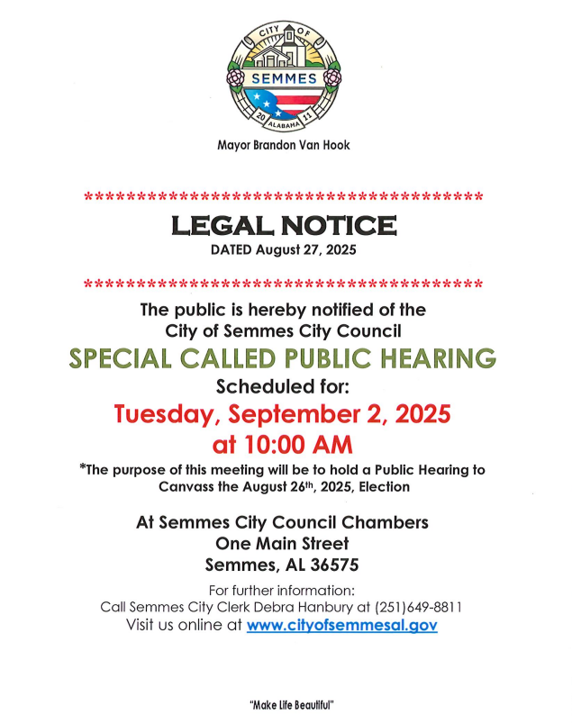 city of semmes city council sept 2